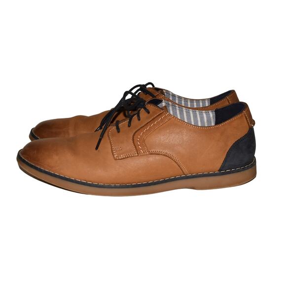 SPERRY $95‎ Newman Leather Lace Up Oxford Dress Shoe Tan Men's 9.5 M - Picture 3 of 6